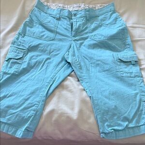 Lee Women's Blue Cargo Capris